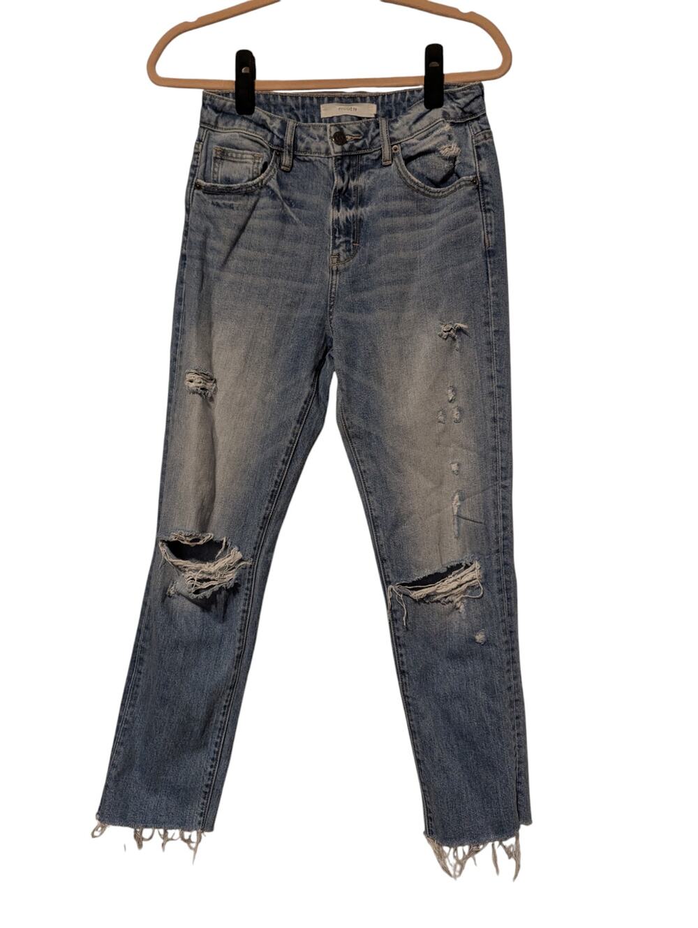 Hidden Jeans from Buckle Women's Boyfriend Jeans Size 26 Raw Hem Distressed